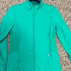 Green athletic jacket